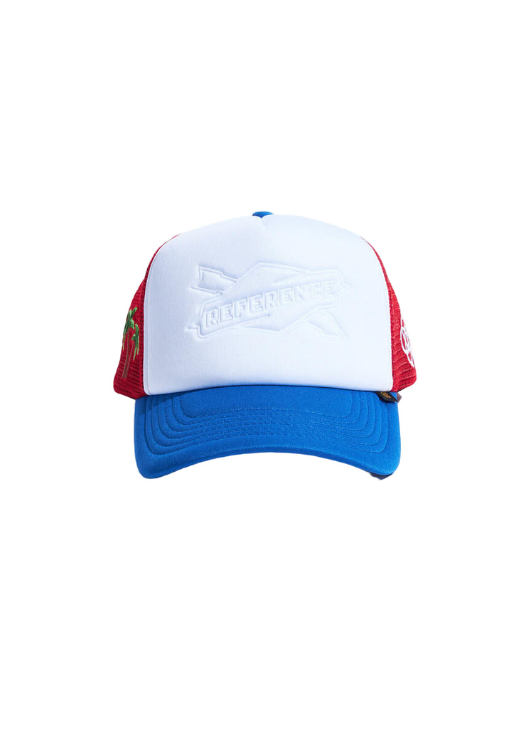 REFERENCE| EMBOSSED TRUCKER HAT
