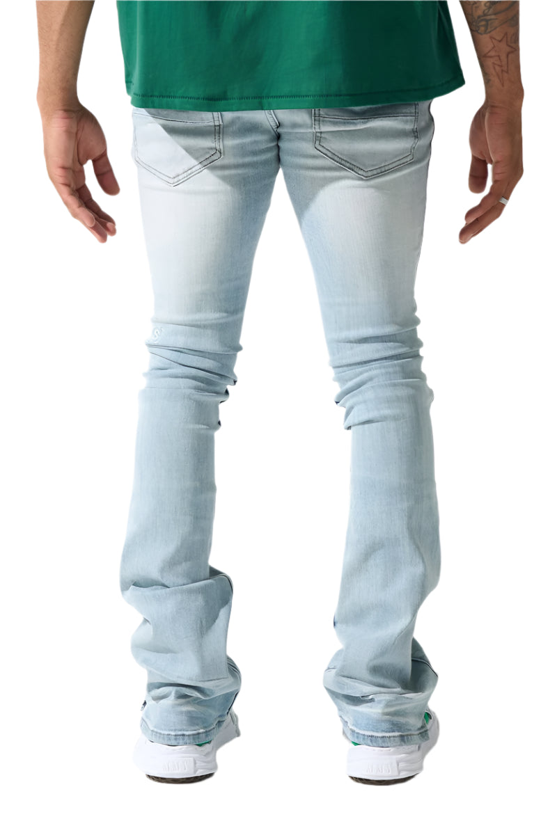 SERENEDE| MEN'S "AZUL" STACKED JEANS