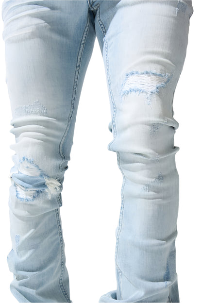 SERENEDE| MEN'S "AZUL" STACKED JEANS