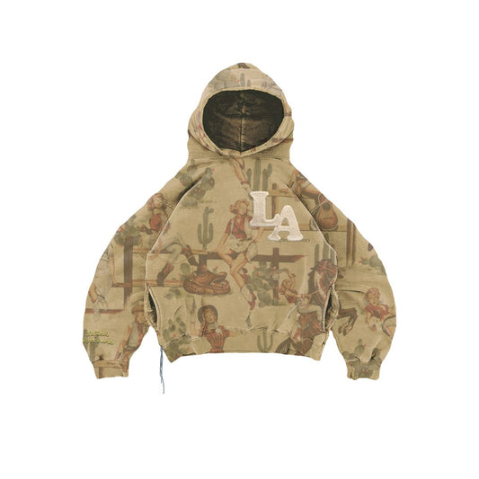 LIFTED ANCHORS| JESSE ALL OVER PRINT HOODIE TAN