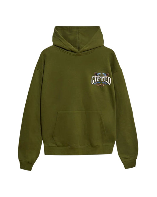 GFTD| MISTERY SCHOOL OLIVE HOODIE