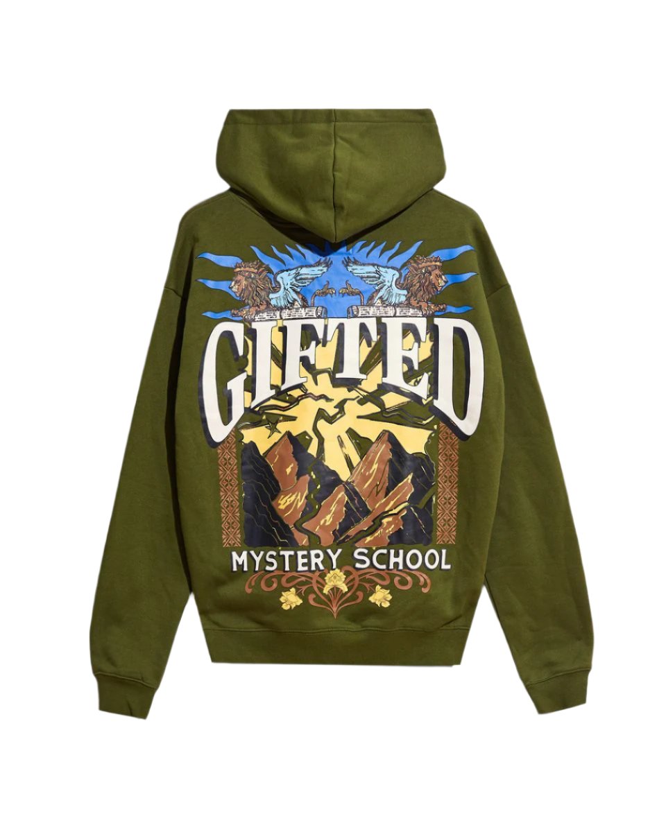 GFTD| MISTERY SCHOOL OLIVE HOODIE