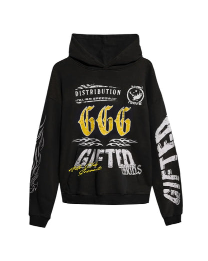 GFTD| THRILLS BLACK HOODIE