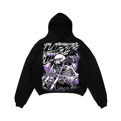 LOST HILLS| LH4006 HOODIE-BLACK