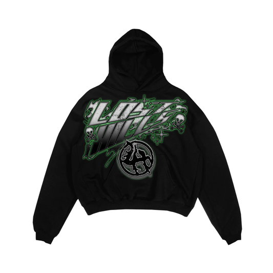 LOST HILLS| LH4003 HOODIE- BLACK