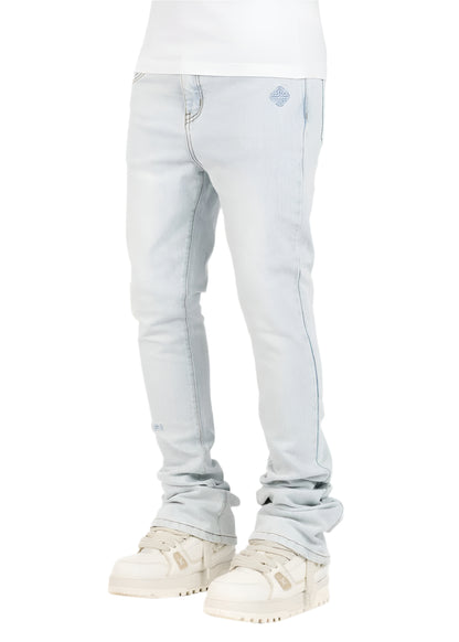 GUAPI| BASICS AQUA BLUE STACKED DENIM