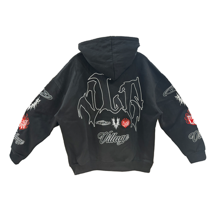 VILLAGE| Village Patches Hoodie Black