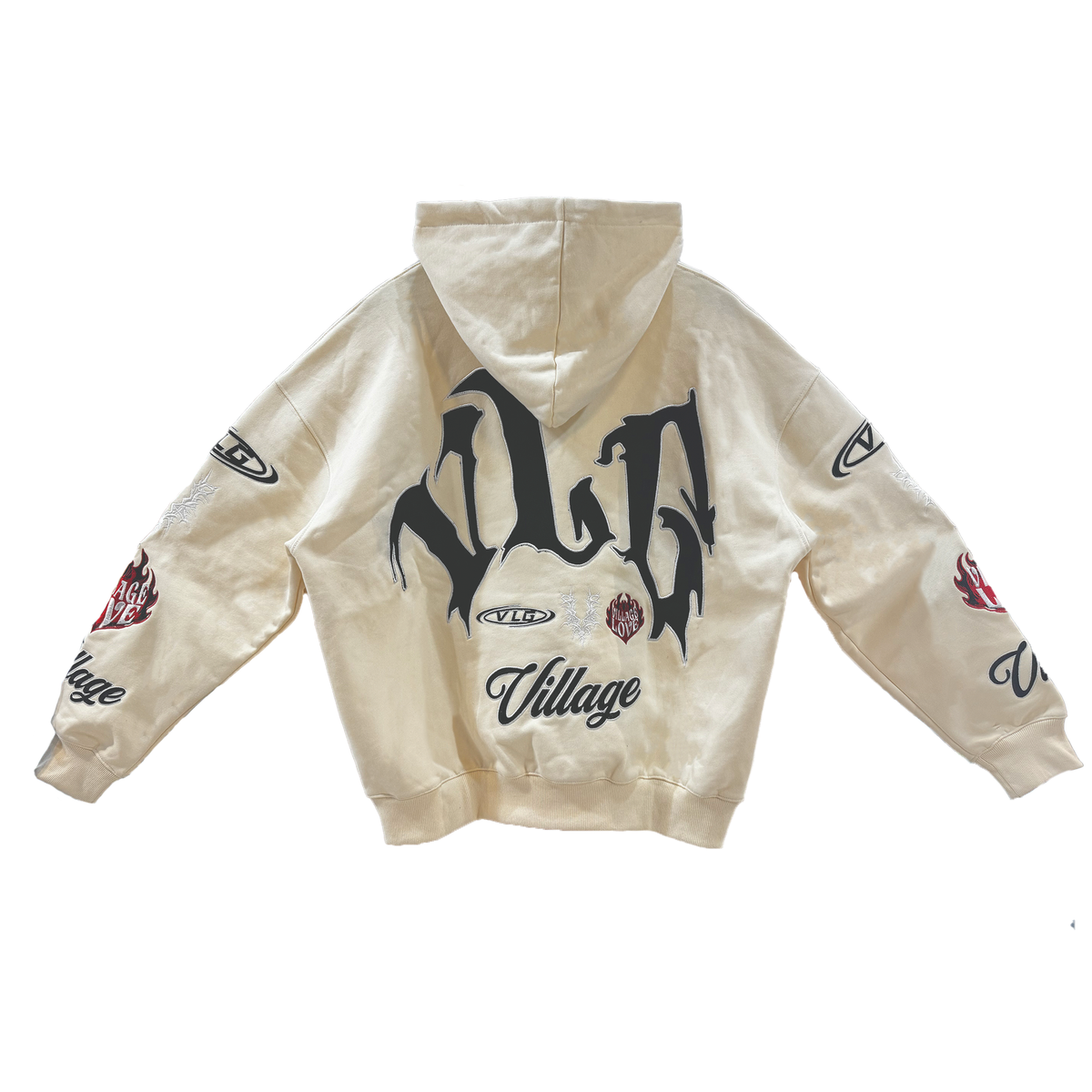 VILLAGE| Village Patches Hoodie Beige