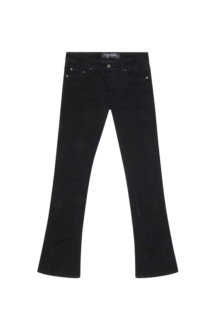 VALABASAS| MR.STACKED BLACK DENIM