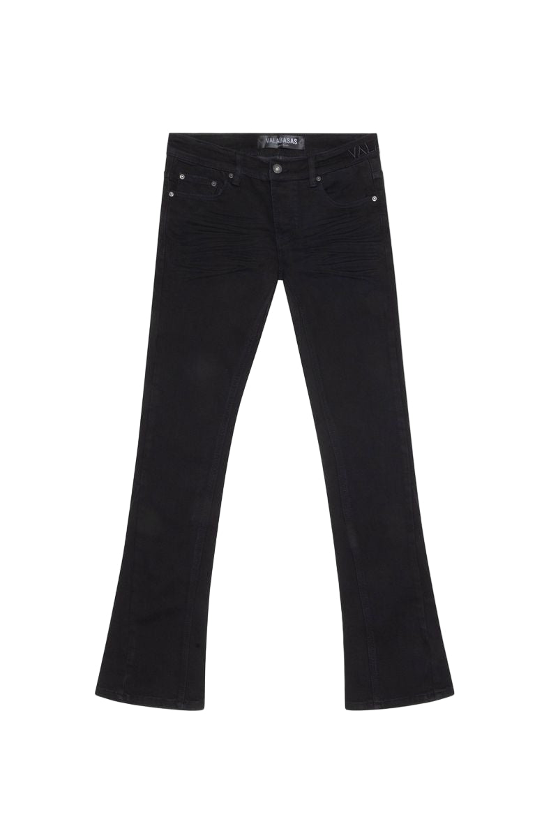 VALABASAS| MR.STACKED BLACK DENIM