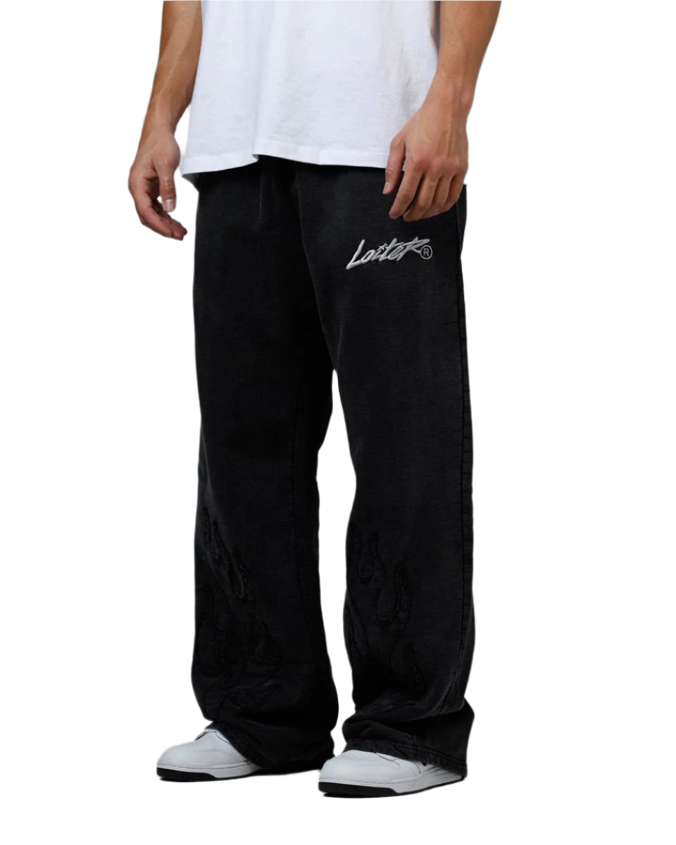 LOITER| INFERNO WASHED PANTS BLACK