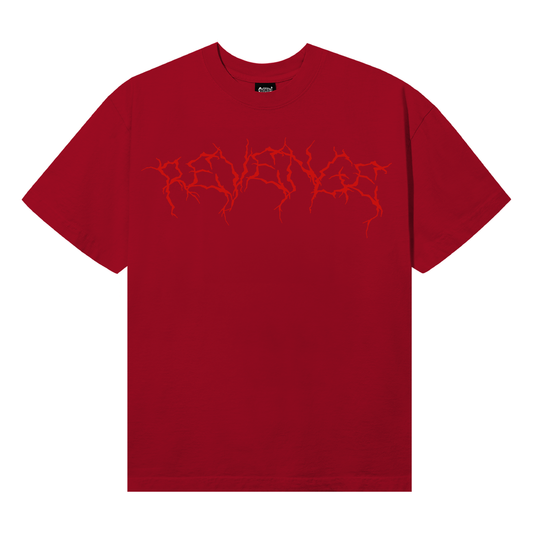 REVENGE| X LIGHTNING HEARTBREAK TEE RED/RED