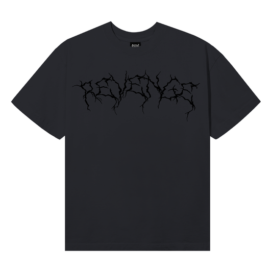 REVENGE| X LIGHTNING HEARTBREAK TEE VINTAGE BLACK