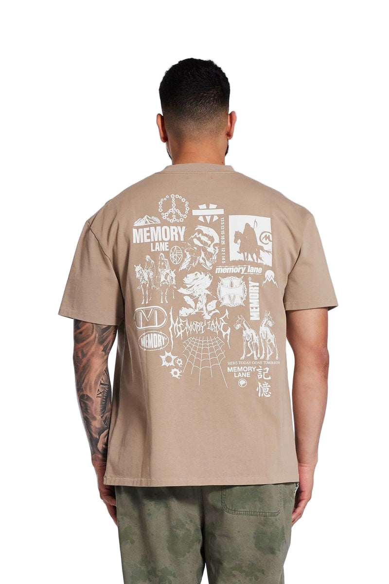 MEMORY LANE| THROUGH THE YEARS TEE KHAKI