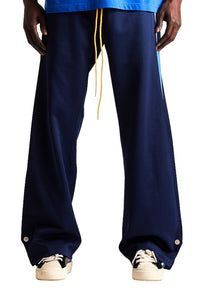 DSM| STRIPED SNAP PANT NAVY/BLUE