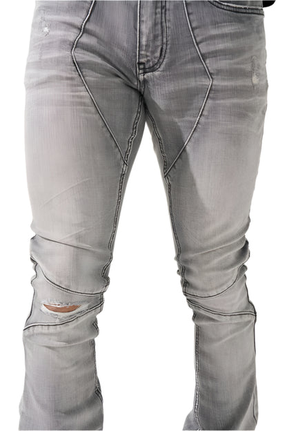 SERENEDE| MEN'S "NOCTIS" STACKED JEANS