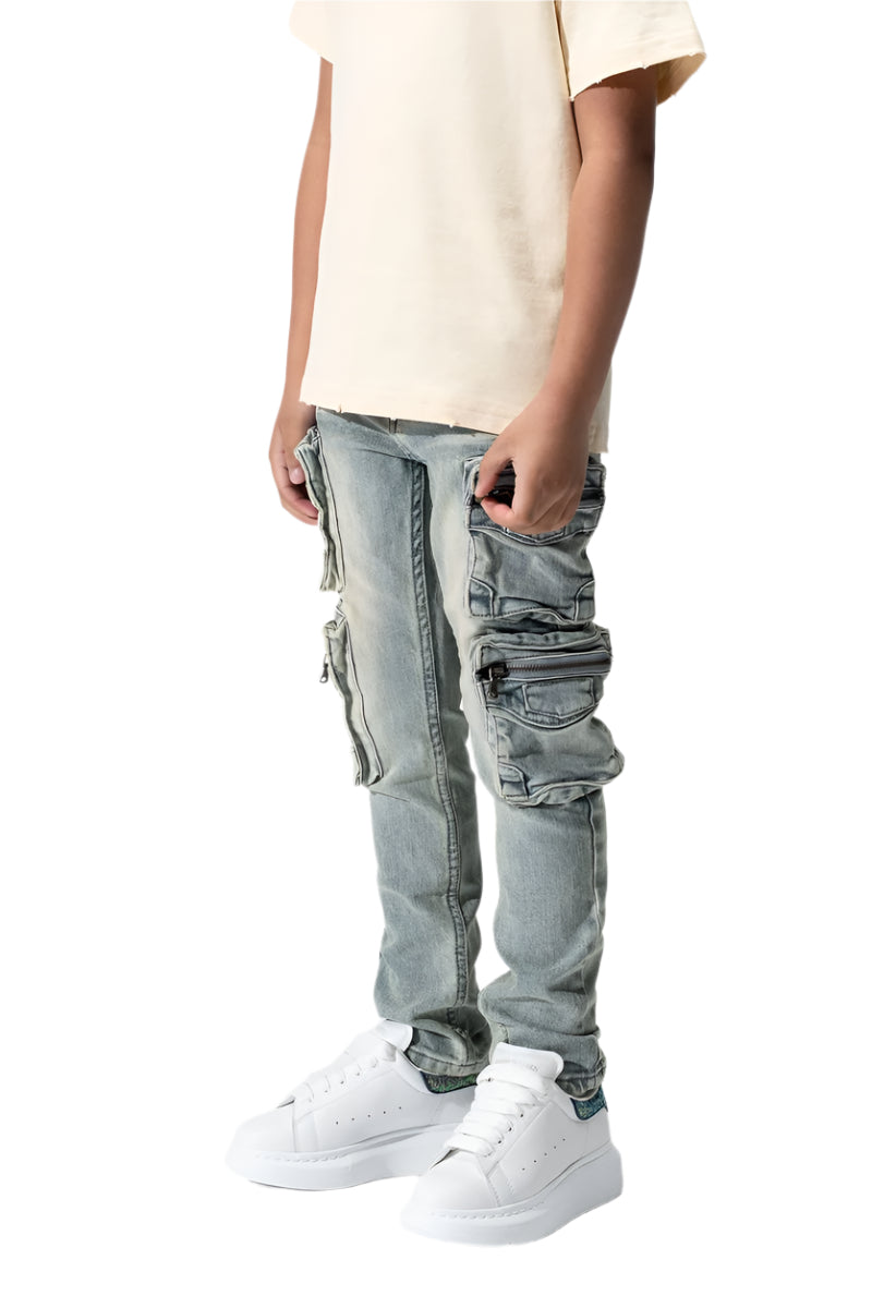 SERENEDE| KIDS "GENESYS" CARGO JEANS