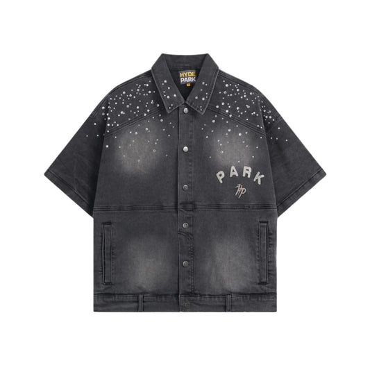 HYDE PARK| STUDDED DENIM BUTTON UP