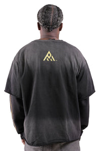 PAPER MONEY| 247 LAYERED SHIRT WHITE/BLACK