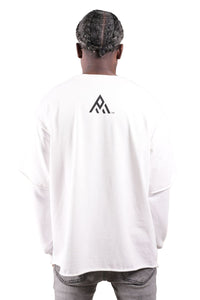 PAPER MONEY| 247 LAYERED SHIRT WHITE/BLACK
