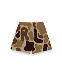RED LETTERS| CAMO MESH SHORTS MUD