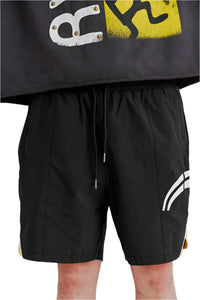 RVS LABS| ASTRAL SHORTS BLACK/YELLOW