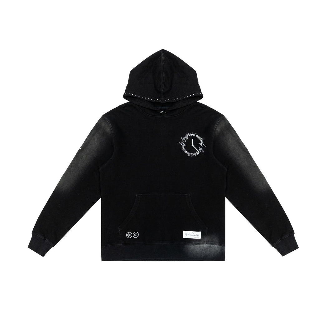 BY APPT ONLY| OBSIDIAN VINTAGE WASH HOODIE BLACK