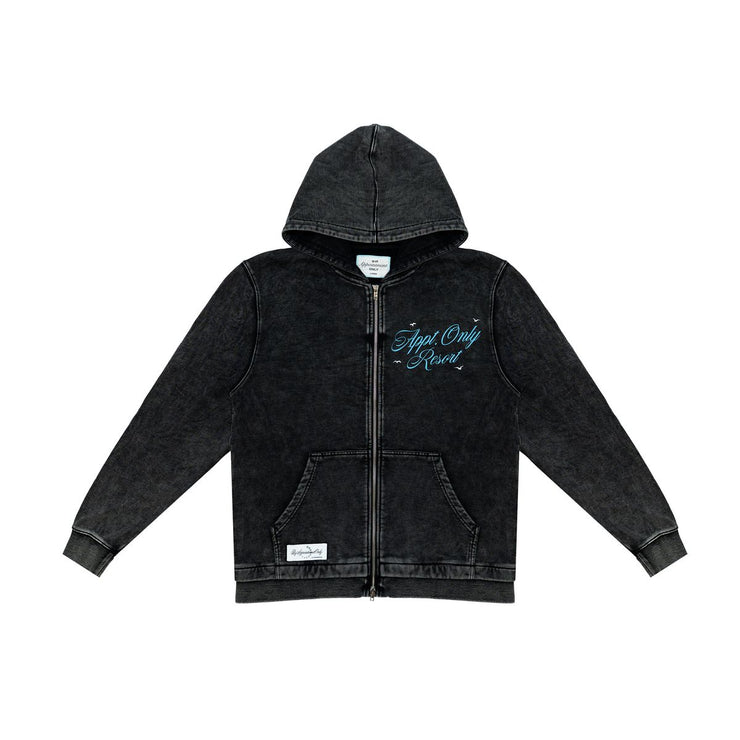 BY APPT ONLY| APPT RESORT ZIP UP HOODIE BLACK