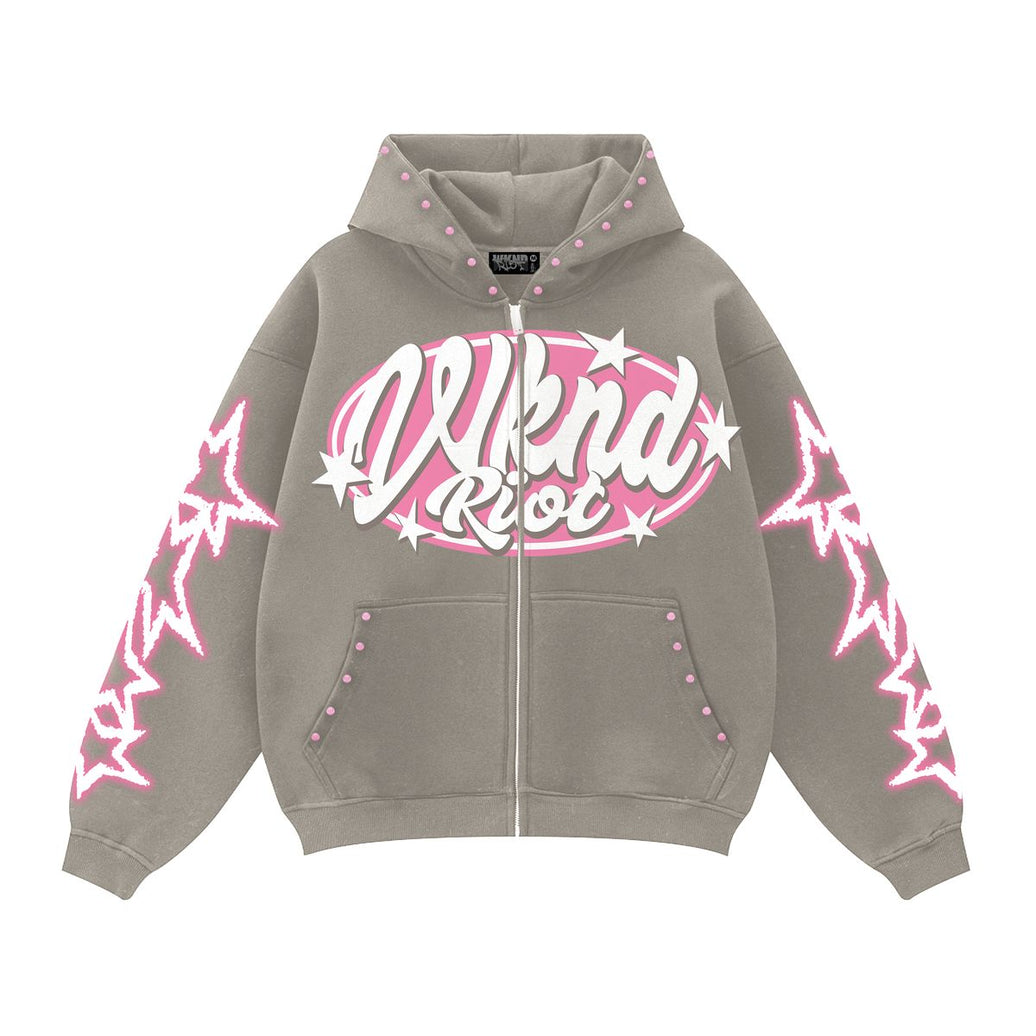 WKND RIOT| HIGH FASHION HOODIE NATURAL