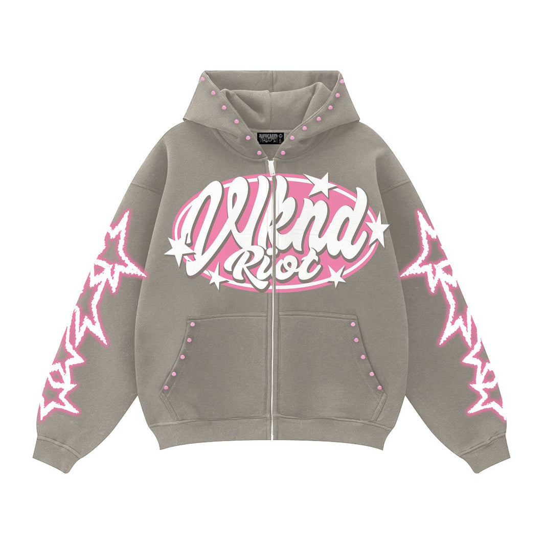 WKND RIOT| HIGH FASHION HOODIE NATURAL