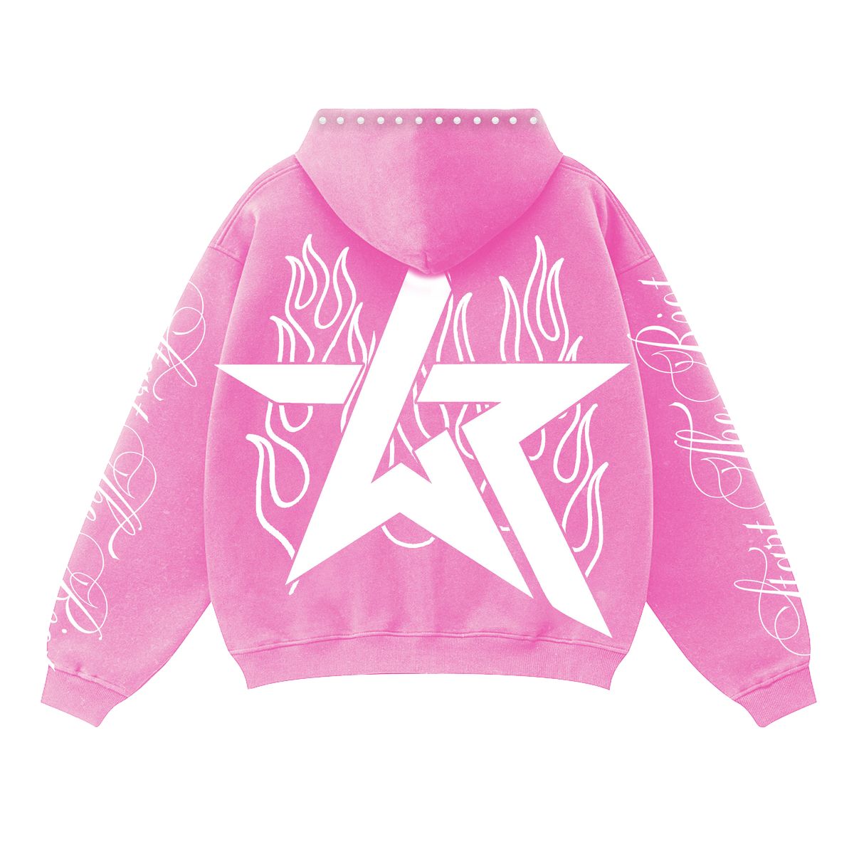 WKND RIOT| START THE RIOT HOODIE PINK