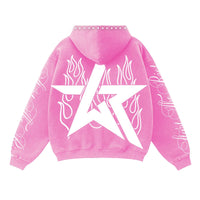 WKND RIOT| START THE RIOT HOODIE PINK