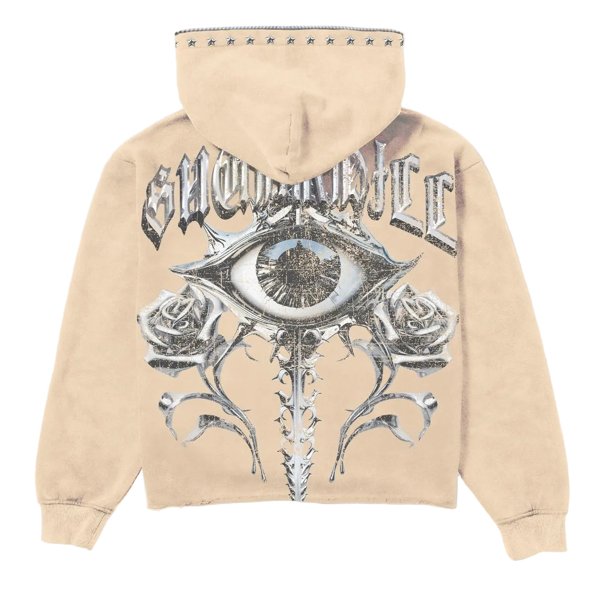 SUGARHILL| BODY SHOP ZIP HOODIE VINTAGE CREAM