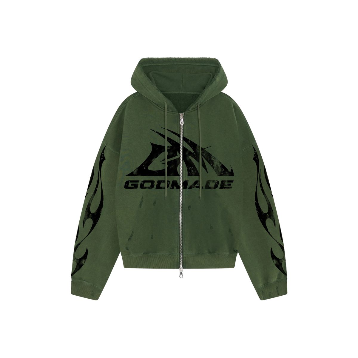 GODMADE| LOGO ZIP HOODIE