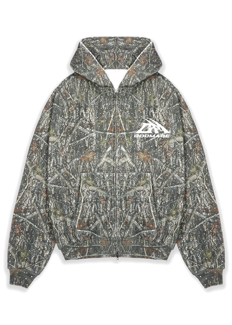 GODMADE| FOREST CAMO ZIP UP