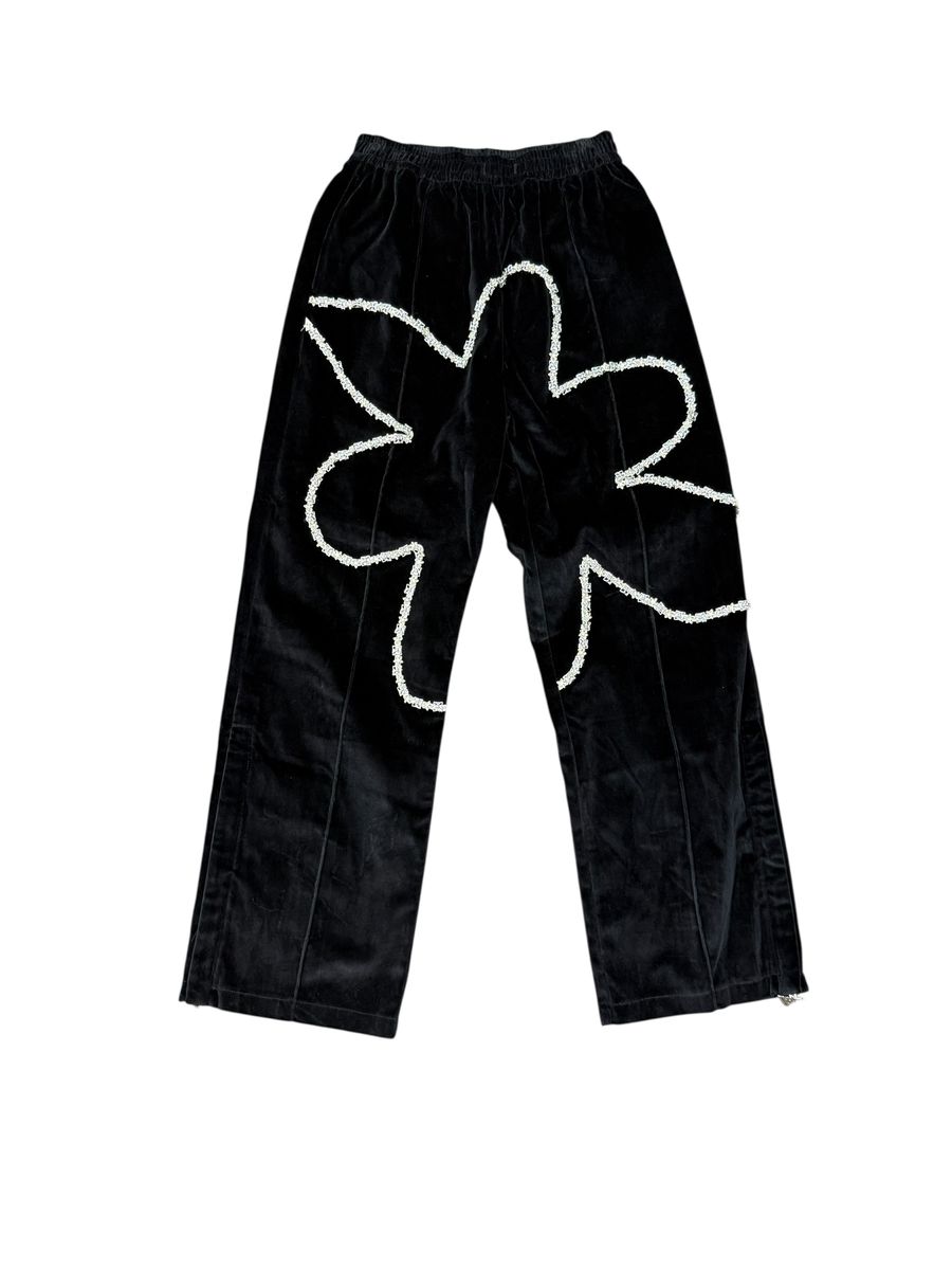 VALABASAS| DAHLIA VELOUR PANTS BLACK