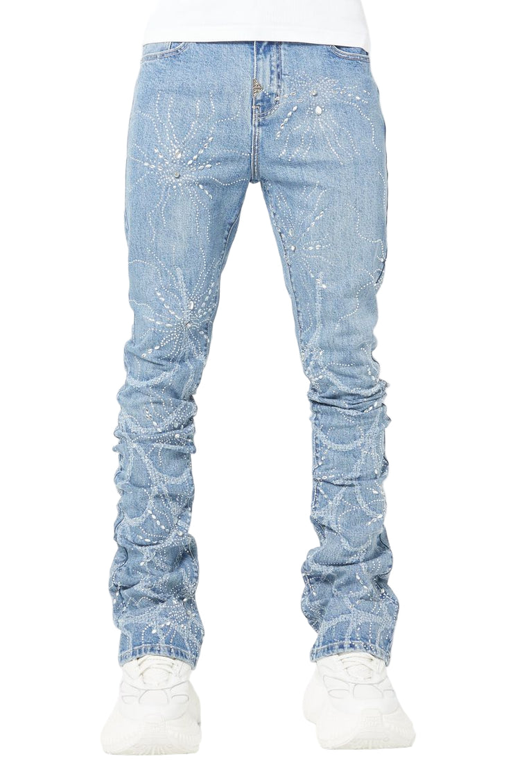 GUAPI| STEEL BLUE SPIDER DENIM