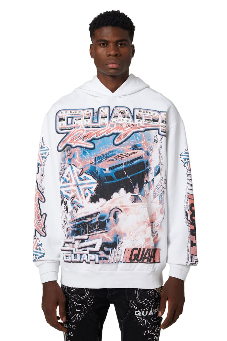 GUAPI| WHITE NITRO DRIFT HOODIE V1