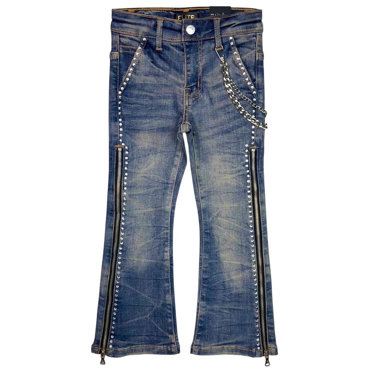 ELITE| KIDS SECRET STONE ZIPPER JEAN