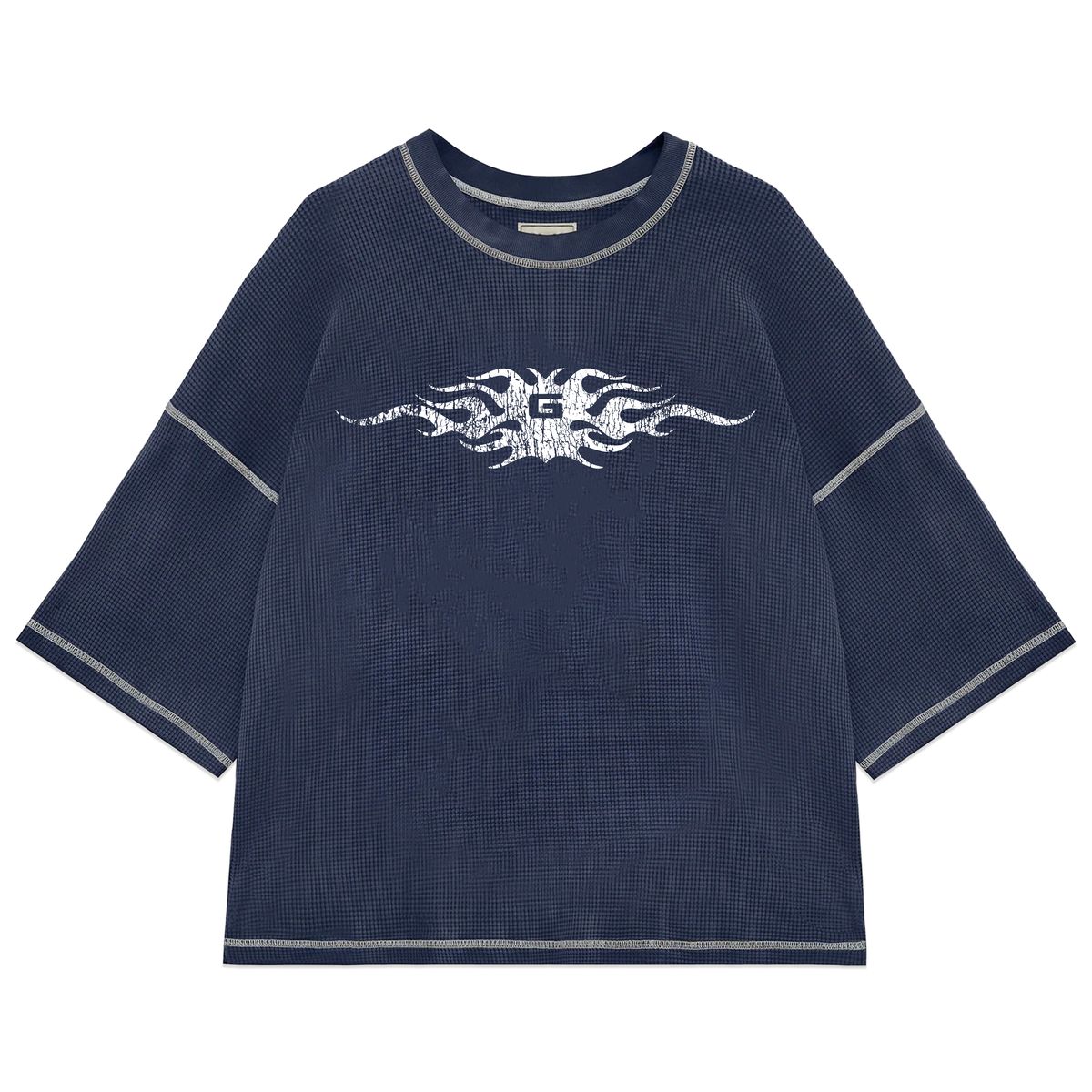 GALA| WAFFLE KNIT BOX TEE