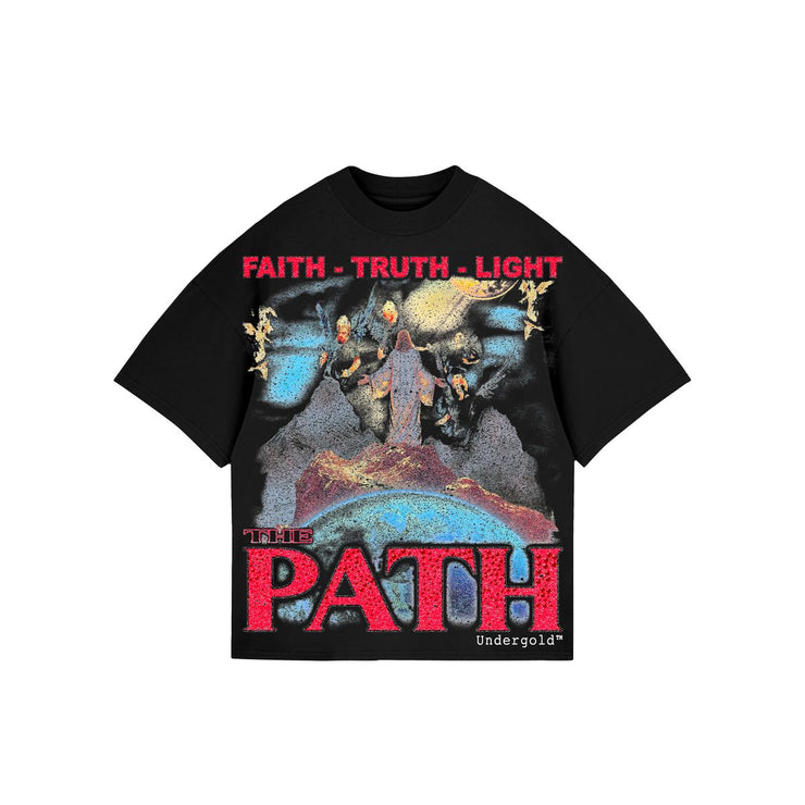 UNDERGOLD| THE SUMMIT BOX FIT TEE BLACK