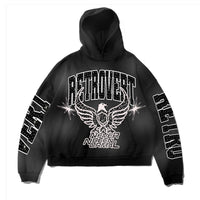 RETROVERT| RHINESTONE NEVER BEEN NORMAL HOODIE