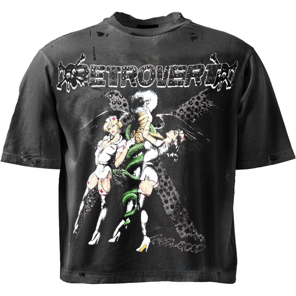 RETROVERT| RHINESTONE NURSE TEE