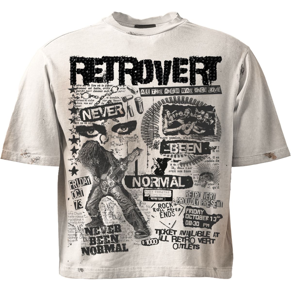 RETROVERT| RHINESTONE NEVER BEEN HOME TEE