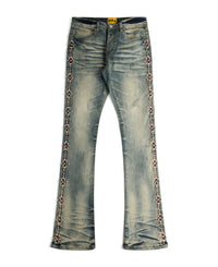 GFTD LA| FLAMING TOURS MEDIUM WASH DENIM