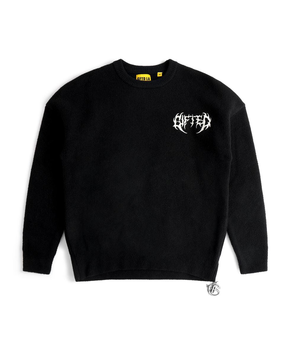 GFTD| STRENGTH MOHAIR BLACK SWEATER