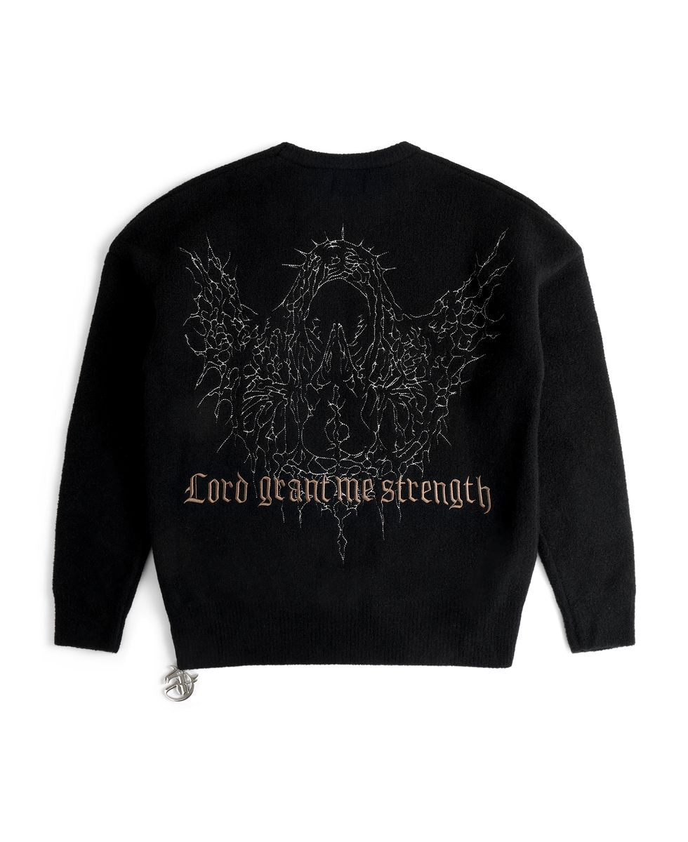 GFTD| STRENGTH MOHAIR BLACK SWEATER