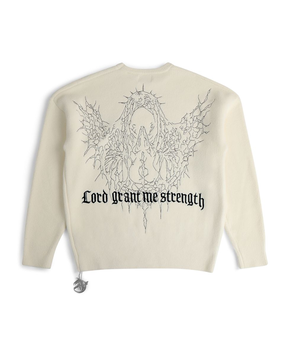 GFTD| STRENGTH MOHAIR BONE SWEATER