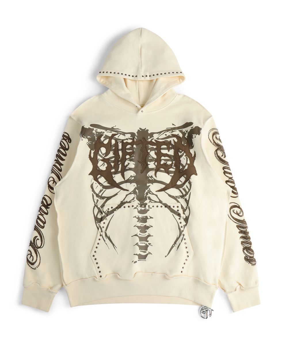GFTD| DARK TIMES BONE HOODIE