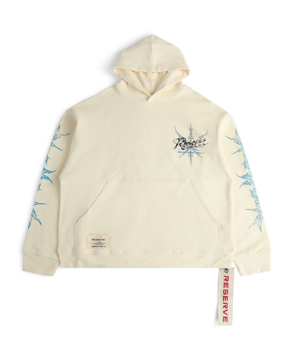 RESERVE| INHALE EXHALE BONE HOODIE